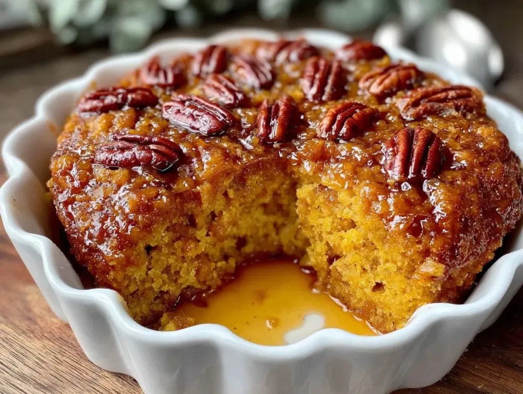 easy pumpkin dump cake - featured image