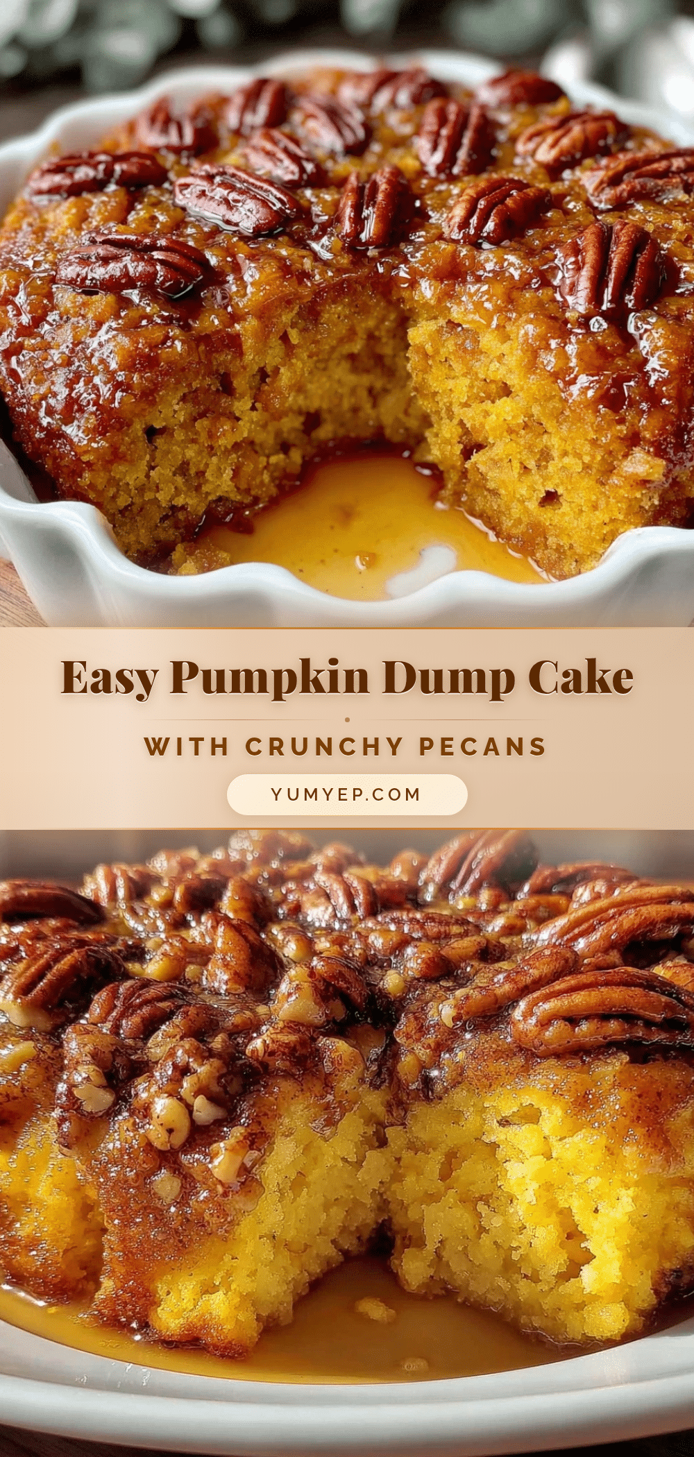 easy pumpkin dump cake recipe