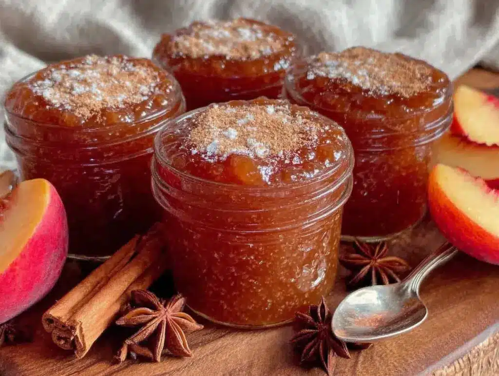 easy spiced peach butter - featured image