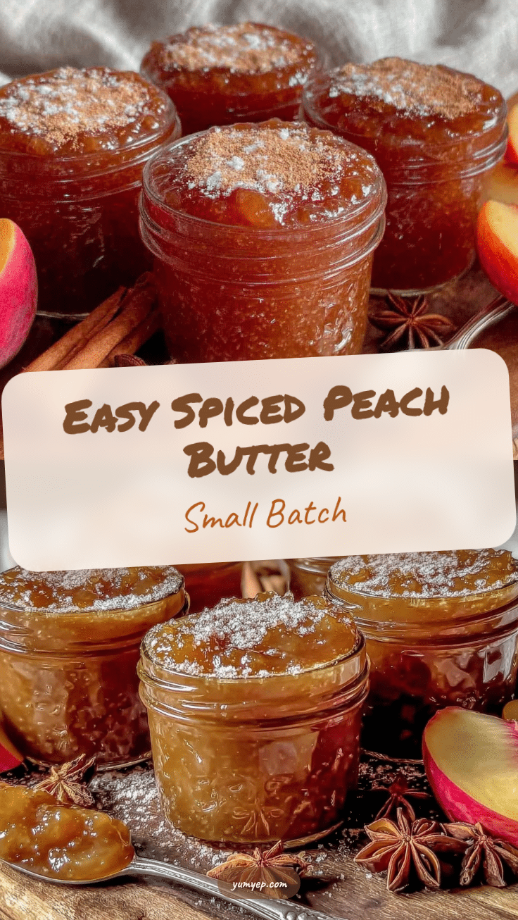 easy spiced peach butter recipe