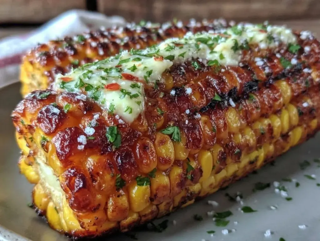 grilled corn with chili lime butter - featured image