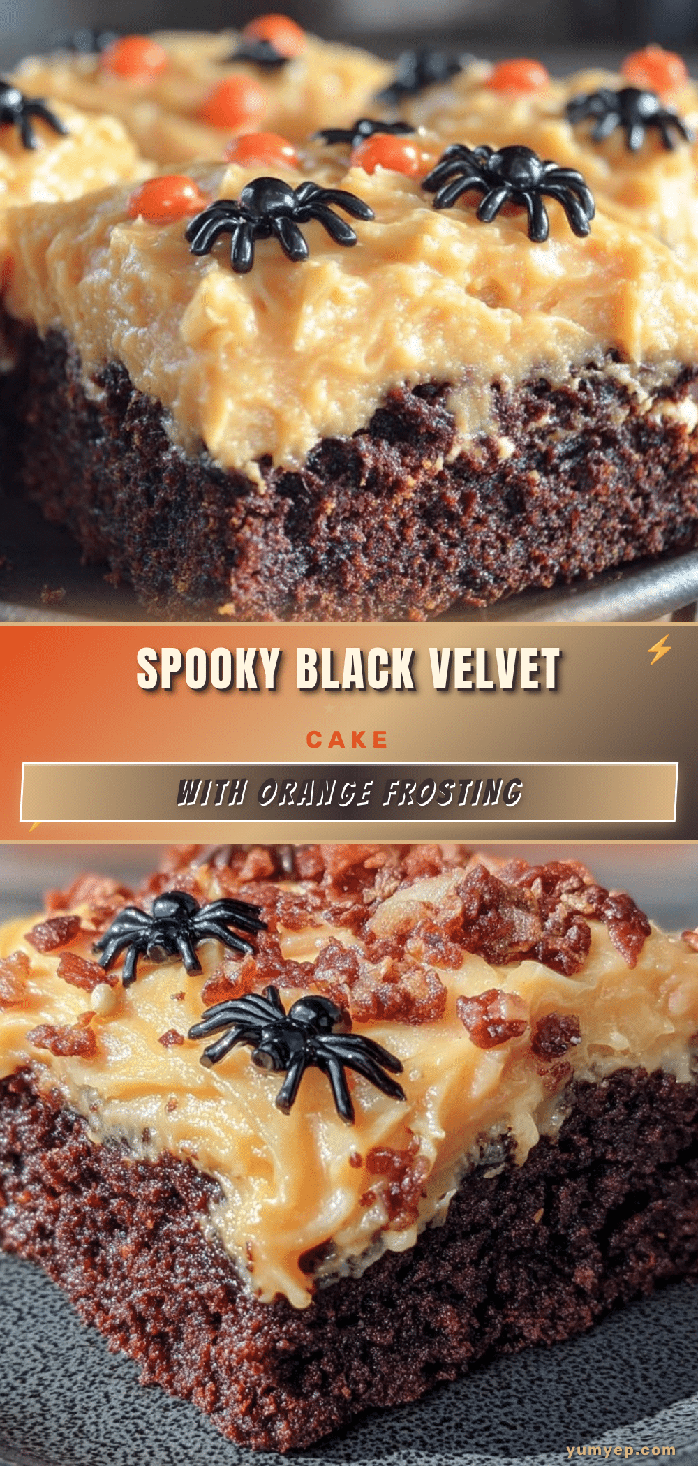 Halloween black velvet cake recipe
