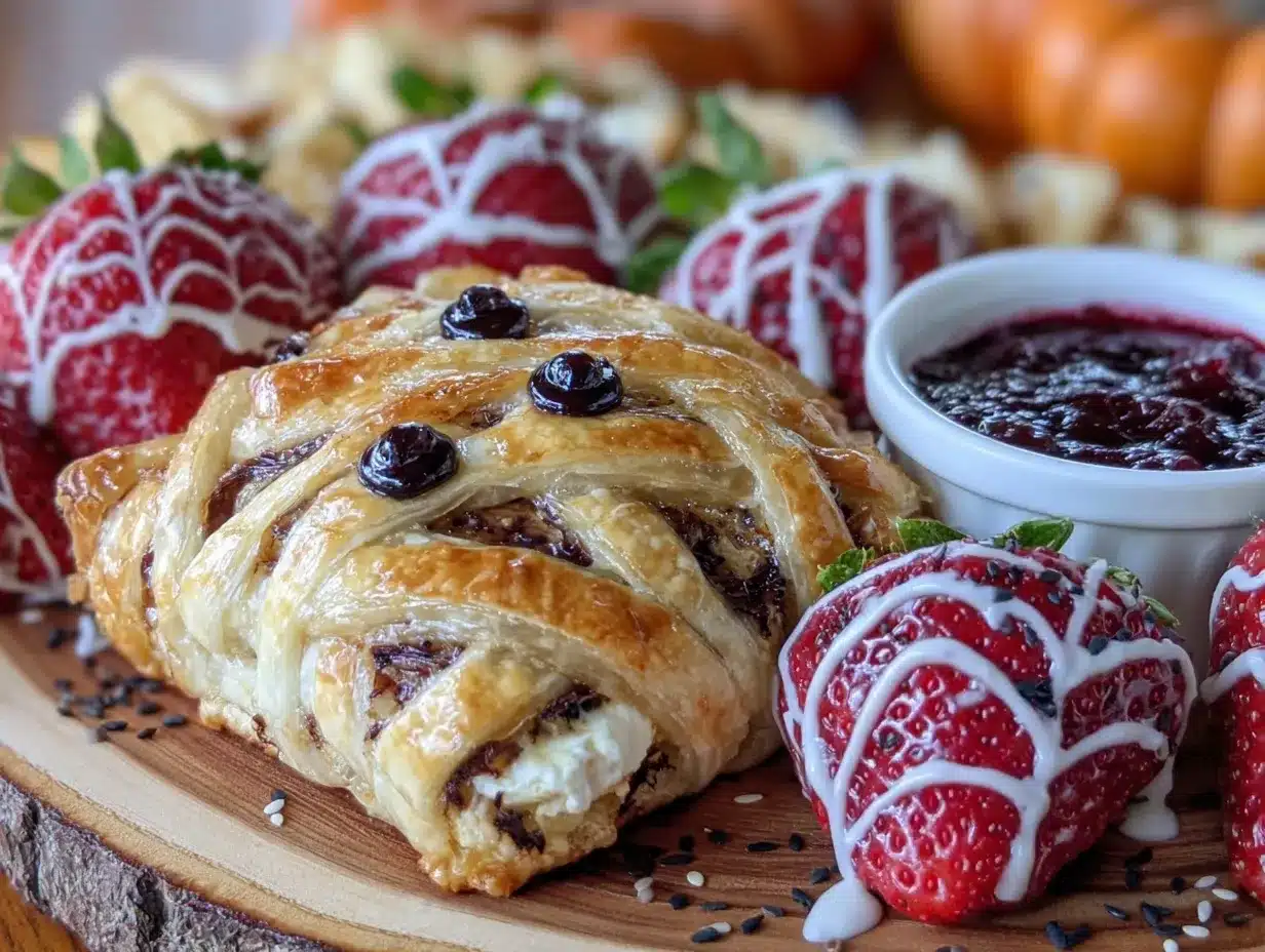 Halloween charcuterie board preparation steps