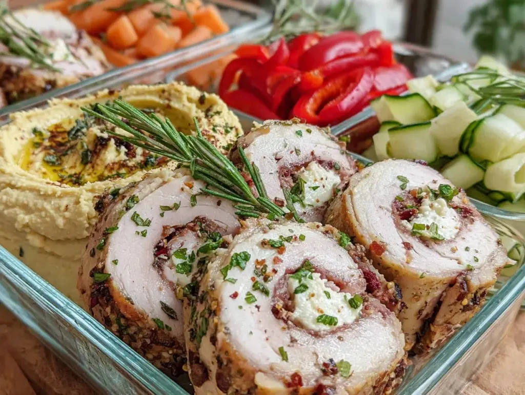 healthy high protein bento box lunch - featured image