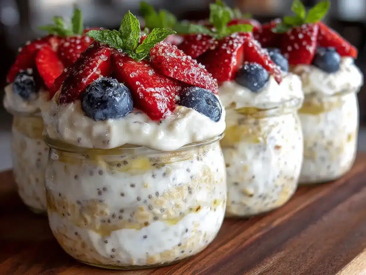 healthy high-protein overnight oats preparation steps