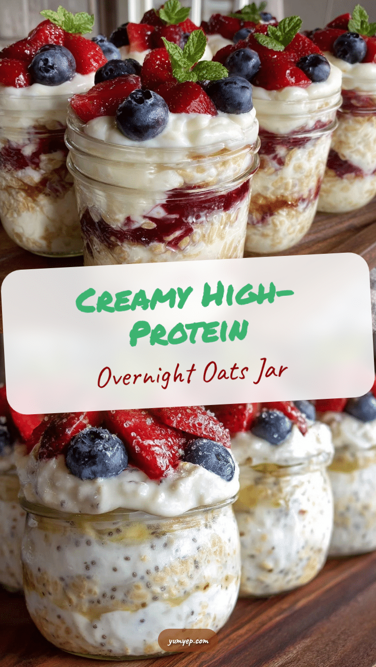 healthy high-protein overnight oats recipe