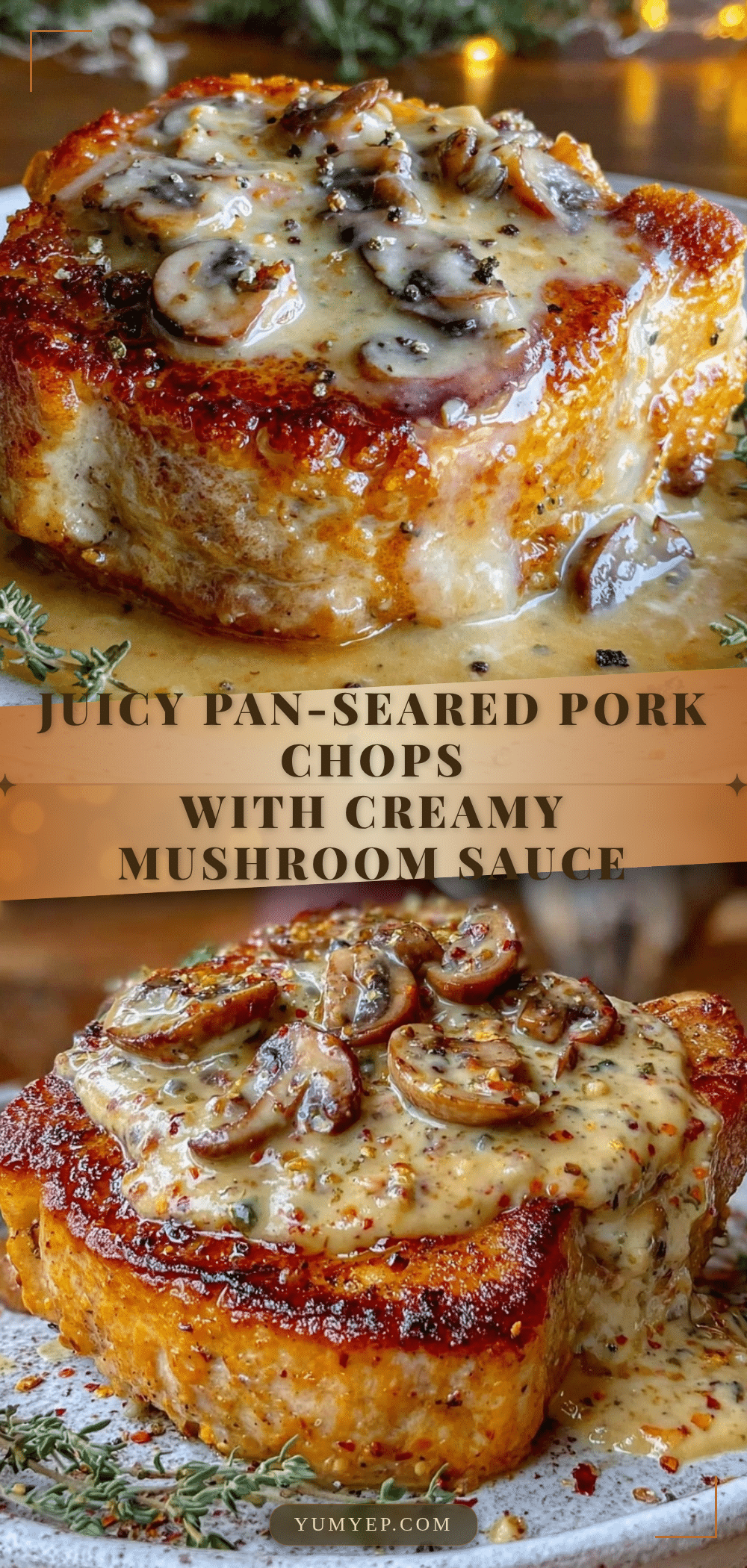 juicy pan-seared pork chops recipe