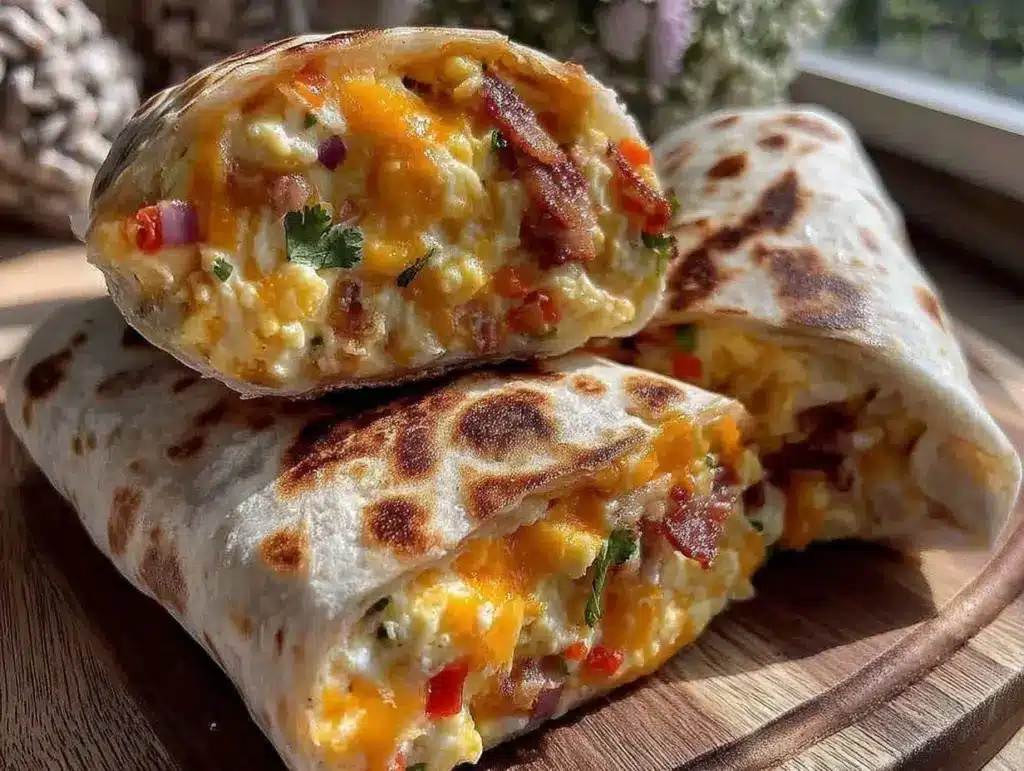 make-ahead freezer breakfast burritos - featured image
