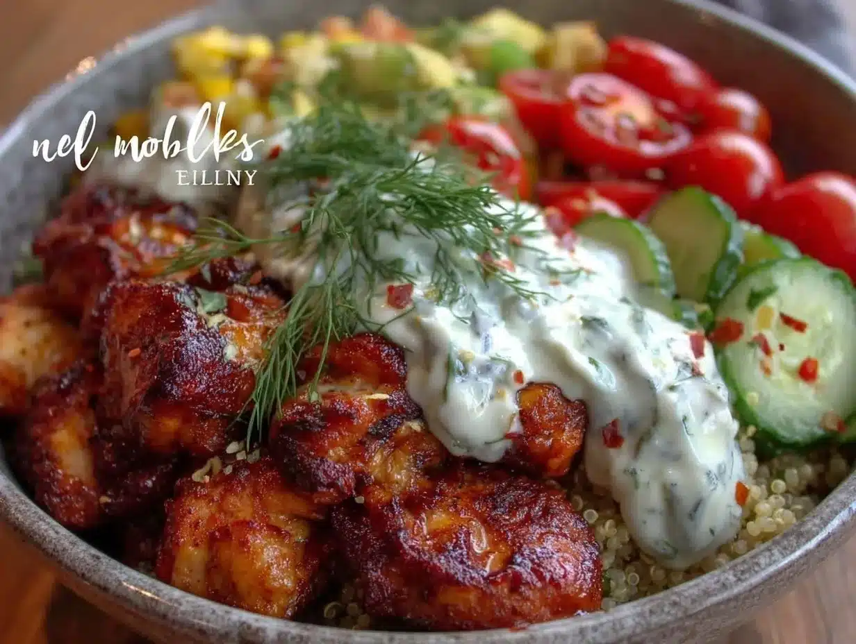 Mediterranean Chicken Bowl preparation steps