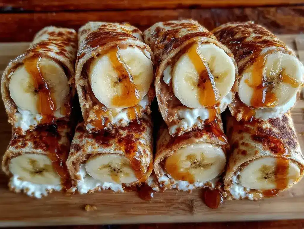peanut butter banana honey sandwich roll-ups - featured image