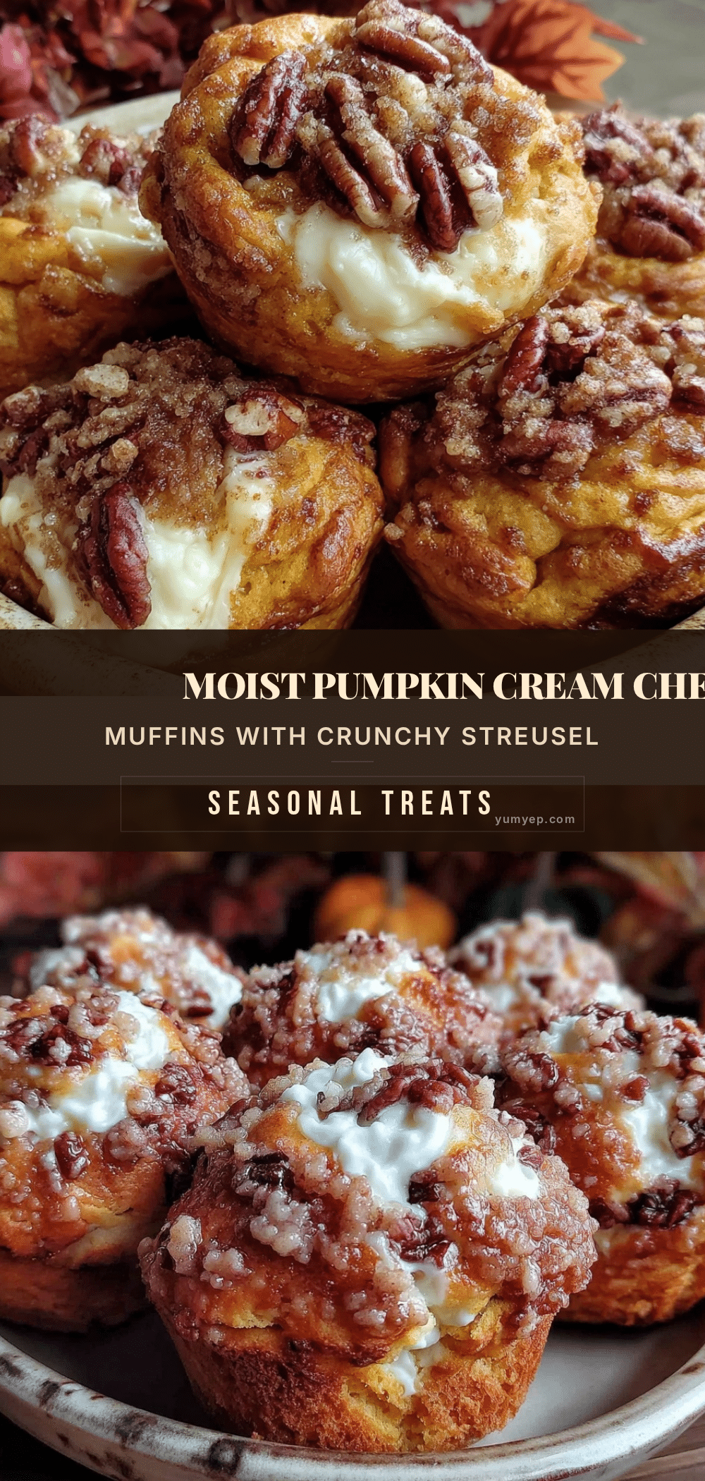 pumpkin cream cheese swirl muffins recipe