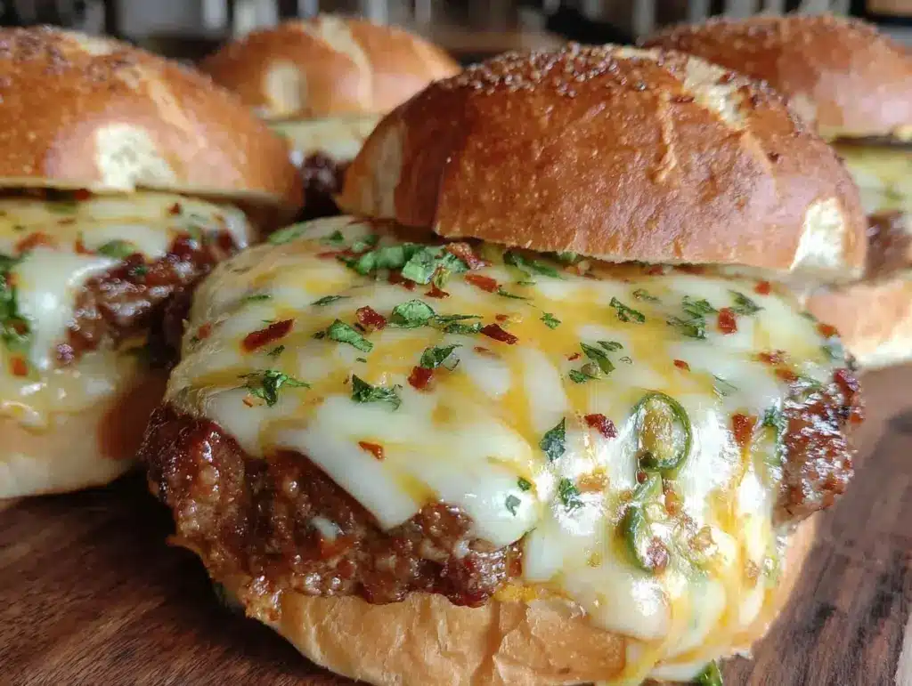 roasted hatch green chili burgers - featured image