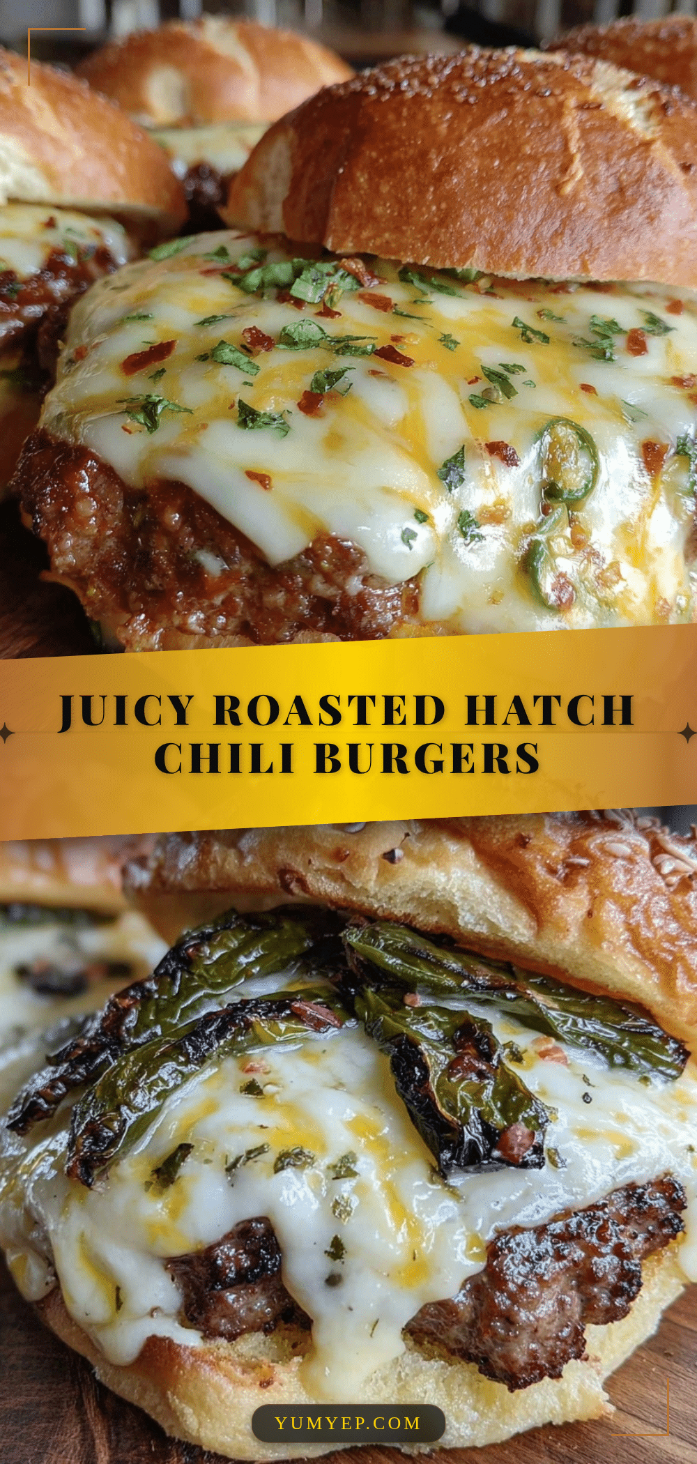 roasted hatch green chili burgers recipe
