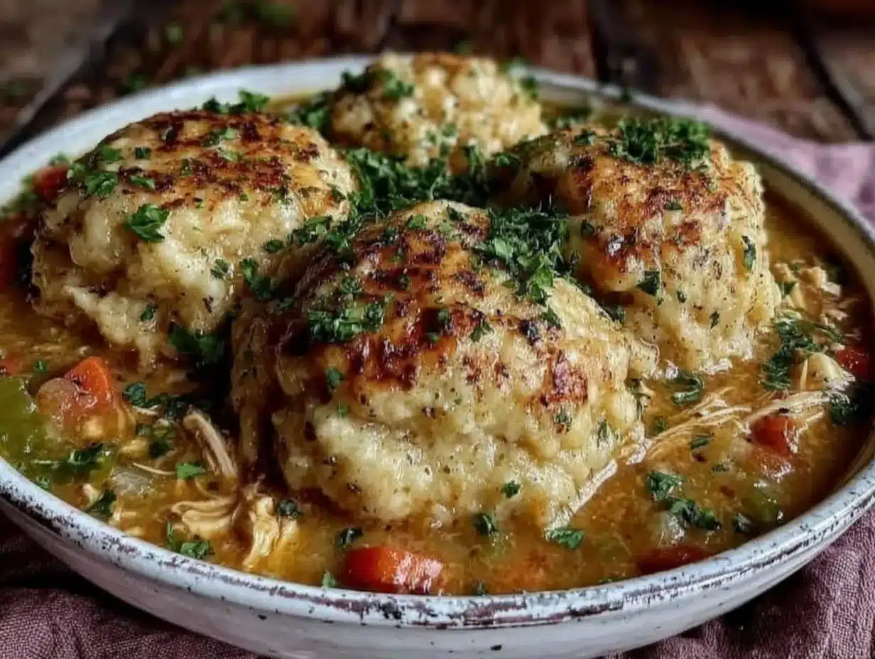 slow cooker chicken and dumpling soup preparation steps
