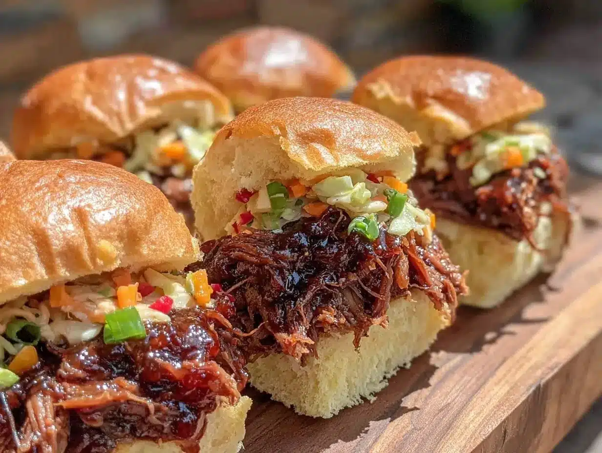slow cooker korean bbq pulled pork sliders preparation steps