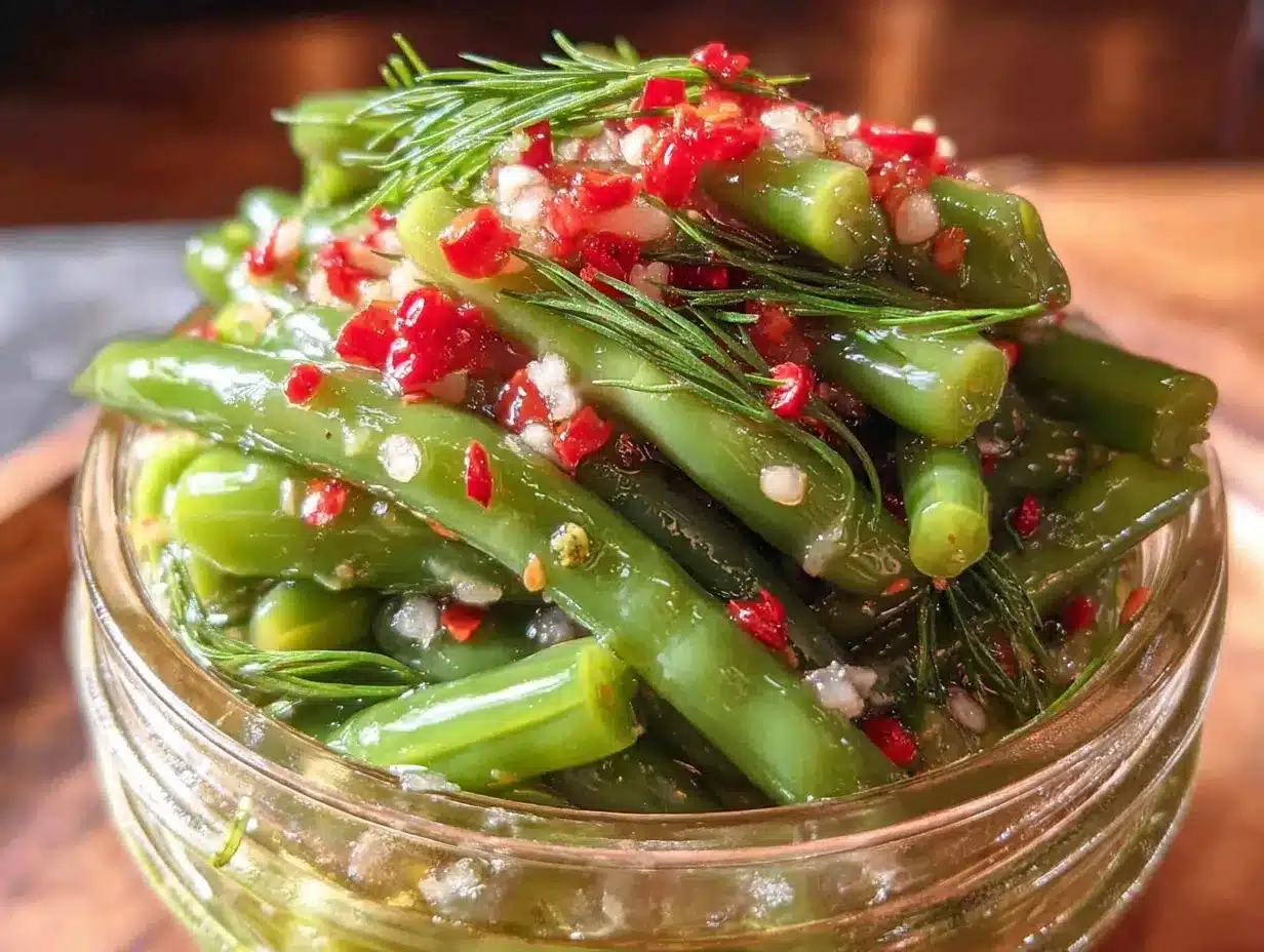 small batch refrigerator dilly beans preparation steps