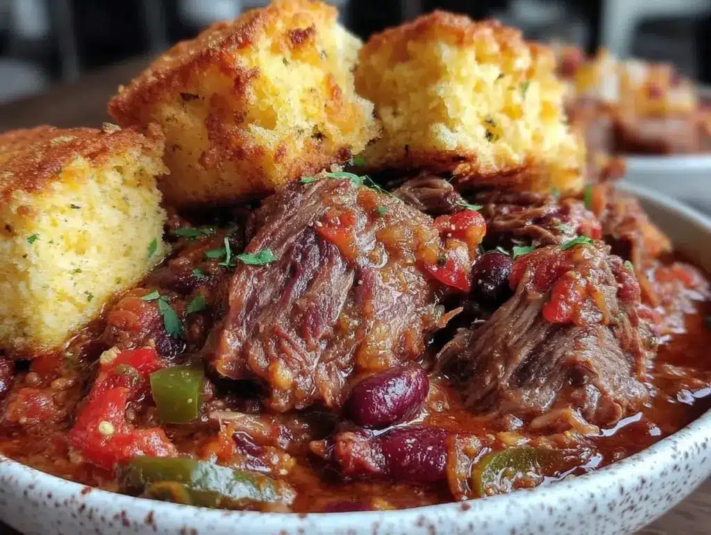 smoked brisket chili - featured image