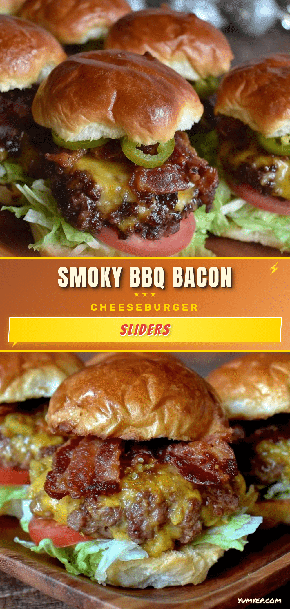 smoky bbq bacon cheeseburger sliders recipe