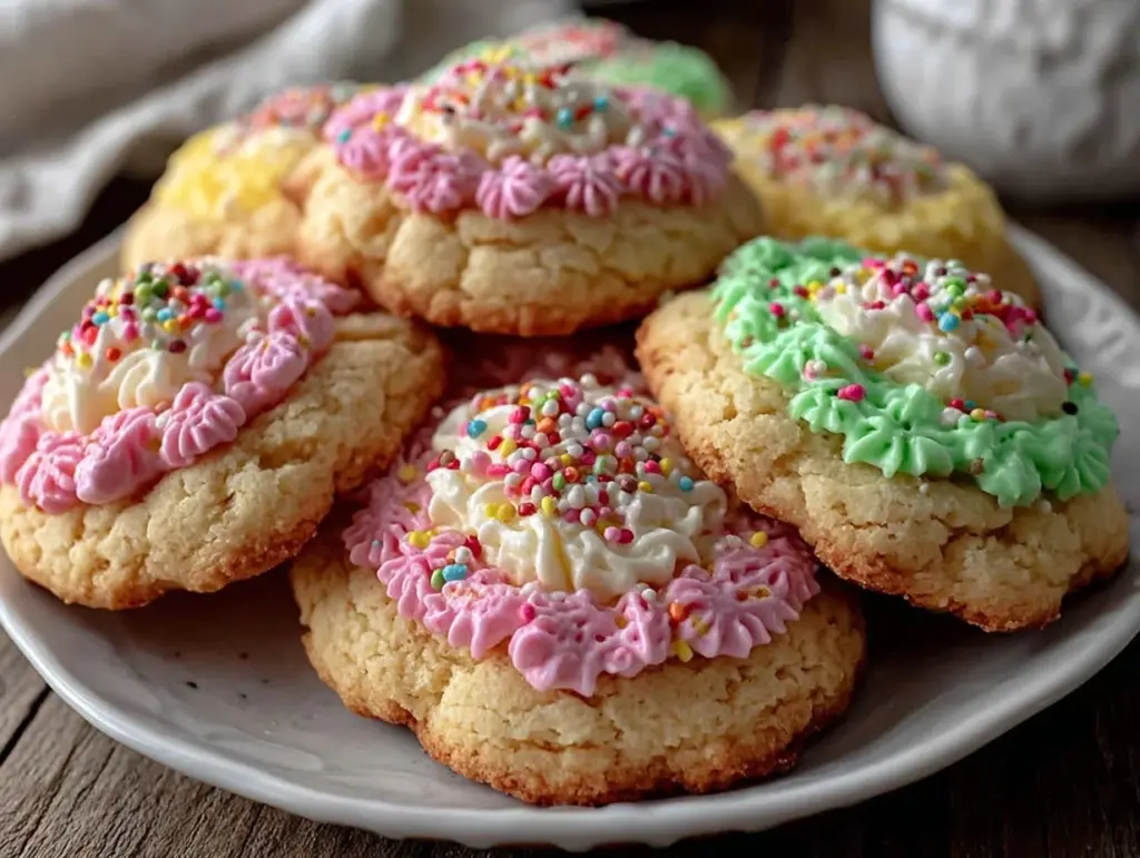 soft frosted sugar cookies - featured image