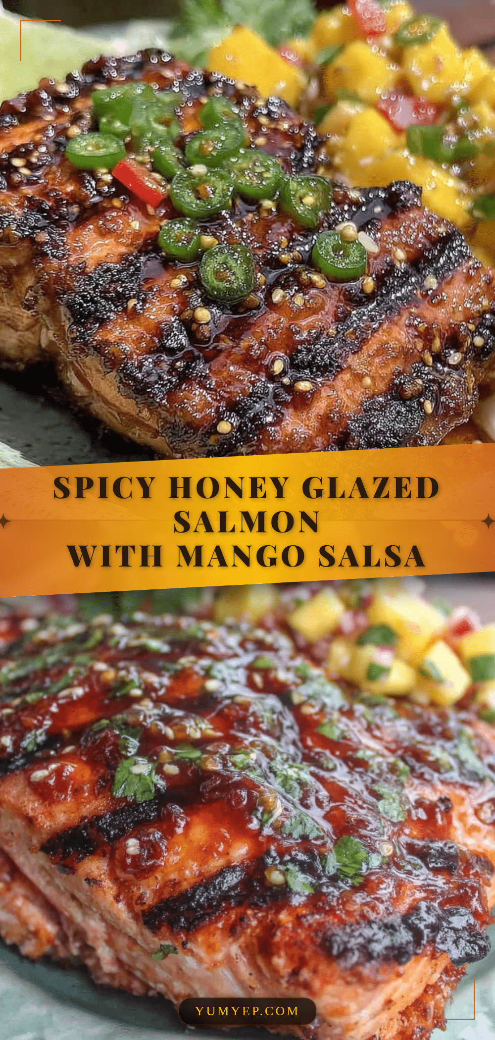 spicy honey glazed grilled salmon recipe