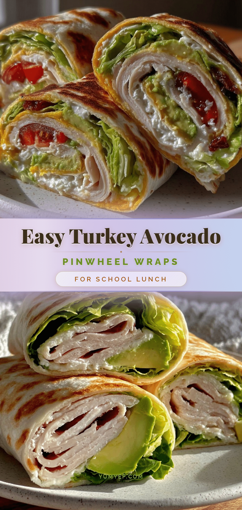 turkey avocado pinwheel wraps recipe