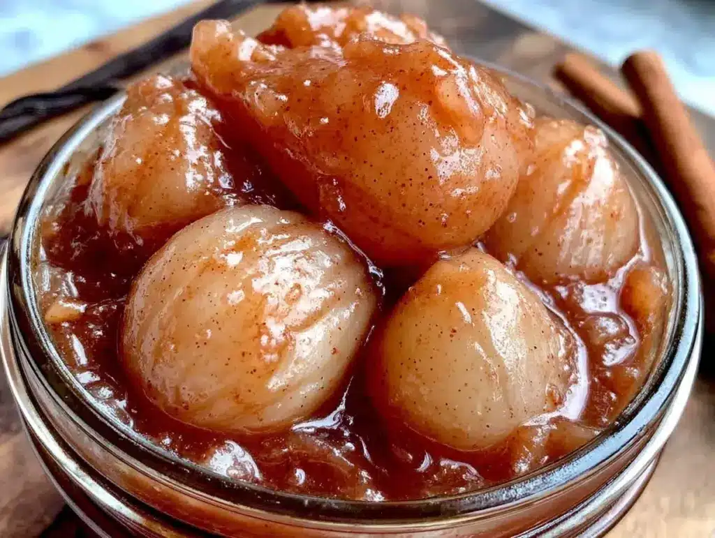 water bath canned pear halves - featured image