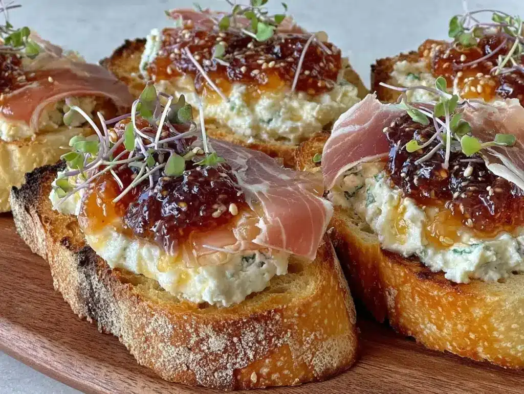 whipped ricotta crostini - featured image