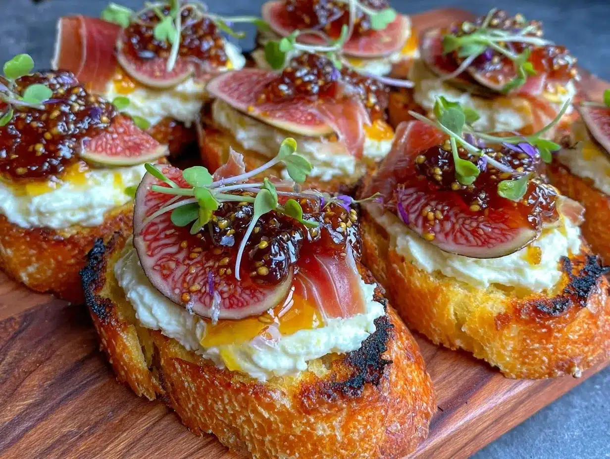 whipped ricotta crostini preparation steps