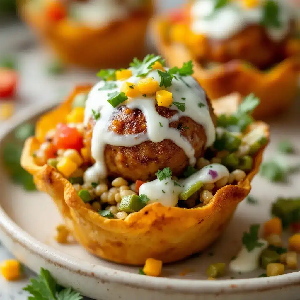 Easy Mini Turkey Meatball Lunchbox Cups preparation steps