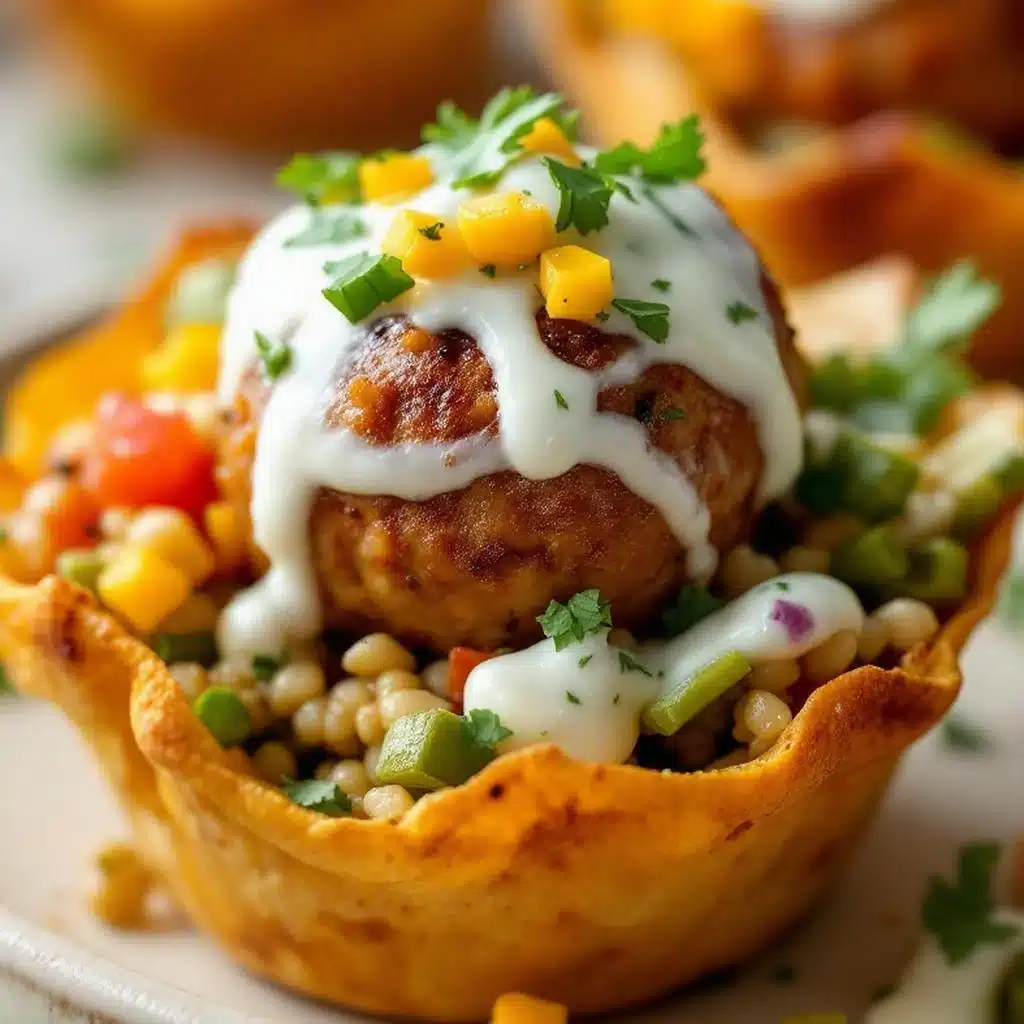 Easy Mini Turkey Meatball Lunchbox Cups - featured image