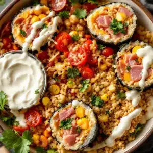 ham and cheese sushi rolls - featured image