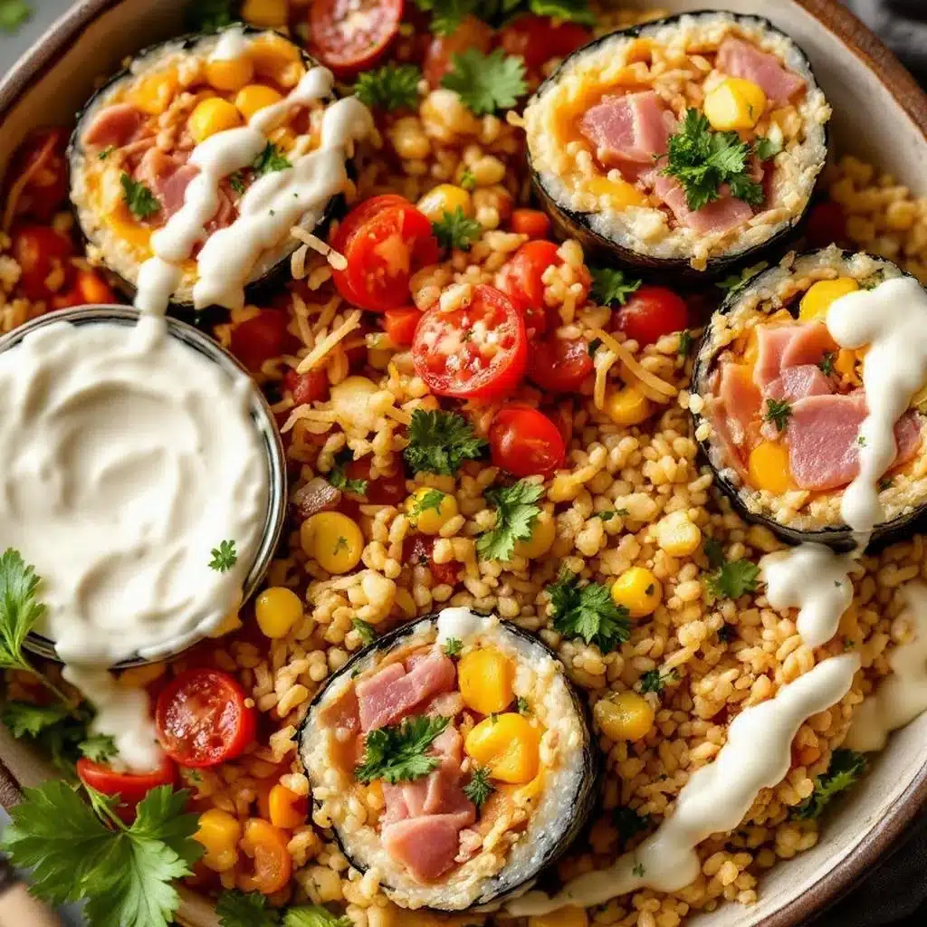 ham and cheese sushi rolls - featured image