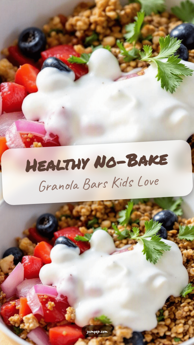 healthy no-bake granola bars recipe
