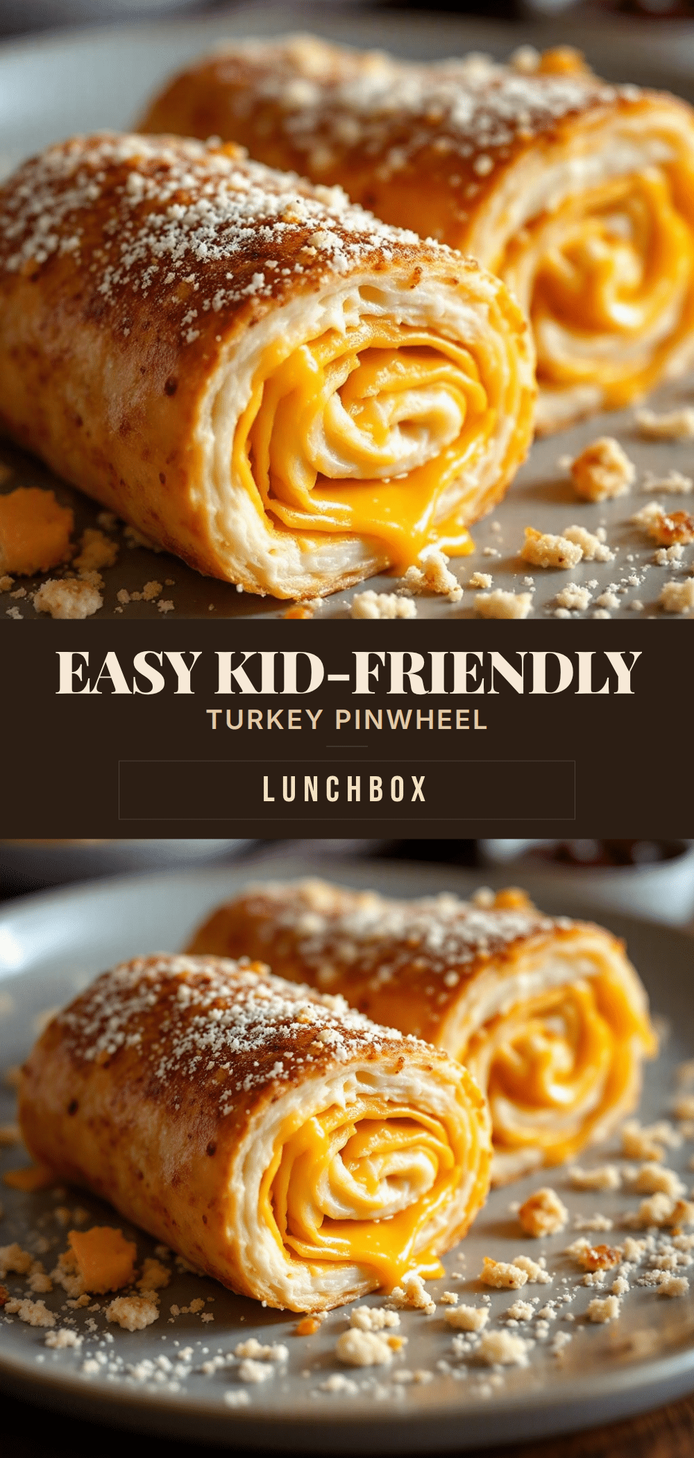 turkey and cheese pinwheel roll-ups recipe